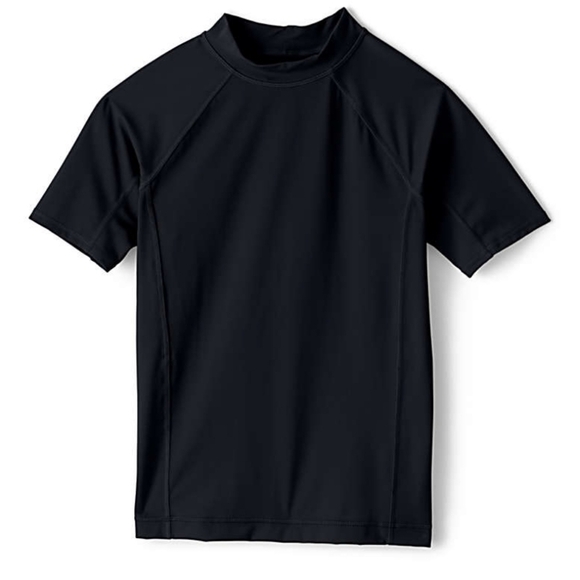 Lands' End Little Boys SS UPF 50 Sun Protection Rash Guard-Size S(4) (NEW) - Picture 1 of 2